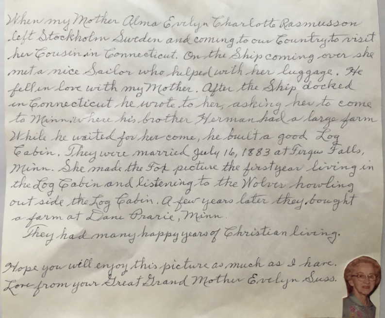 Letter from Evelyn Suss Letter from Evelyn Suss